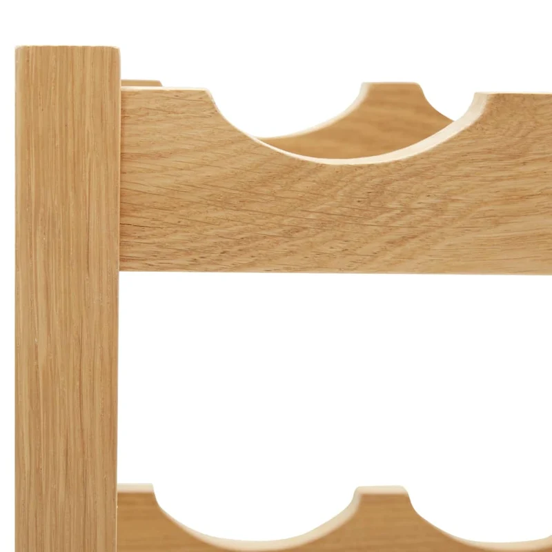 Casier range bouteilles étagère de rangement vin 12 bouteilles 47 x 21 x 36 cm bois de chêne brun DEC024262