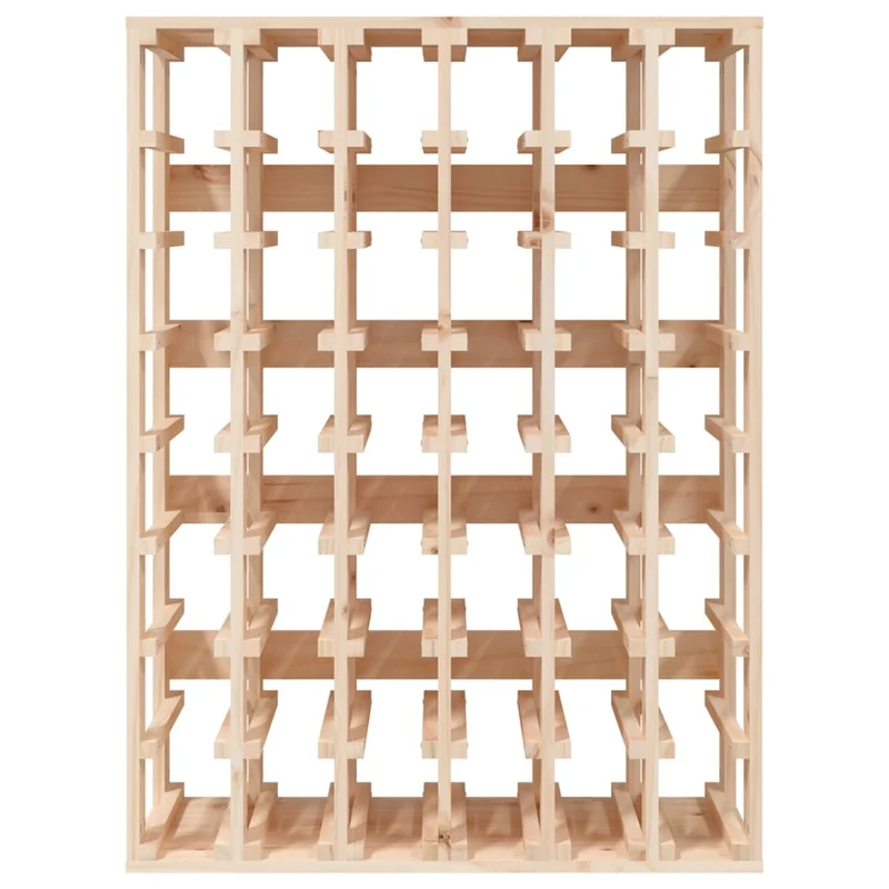 Casier range bouteilles étagère de rangement jusqu'à 48 bouteilles de vin 70 x 33 x 94 cm bois de pin brun DEC024361