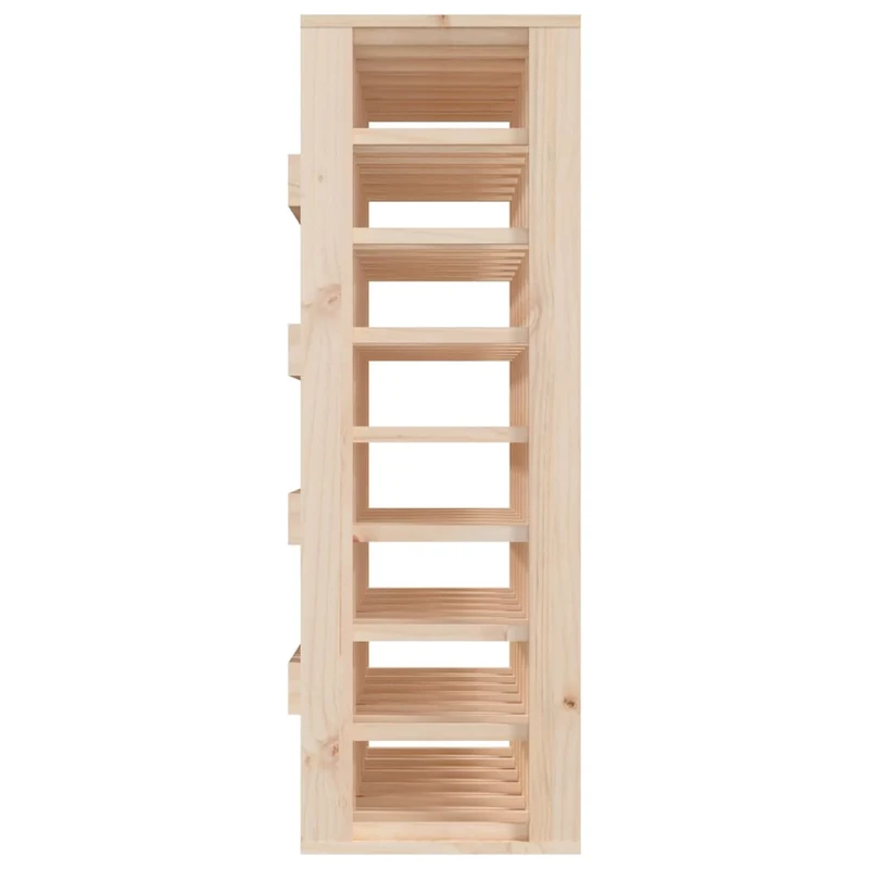 Casier range bouteilles étagère de rangement jusqu'à 48 bouteilles de vin 70 x 33 x 94 cm bois de pin brun DEC024361