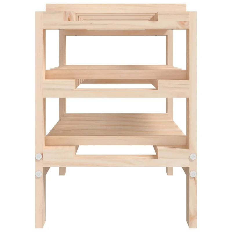 Casier range bouteilles étagère de rangement jusqu'à 15 bouteilles de vin 61,5 x 30 x 42 cm bois de pin DEC024357