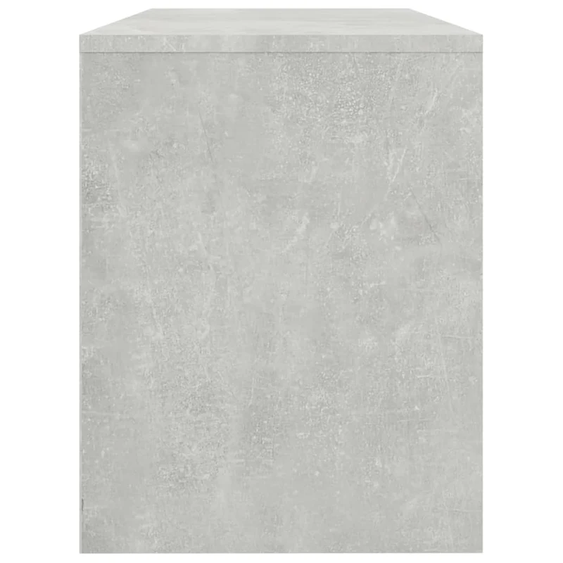 Tabouret de coiffeuse gris béton 70 x 35 x 45 cm bois d'ingénierie gris DEC024979