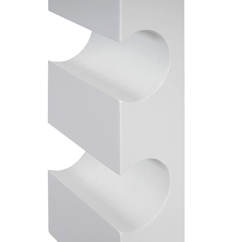 Casier à bouteilles support mural porte-bouteilles pour 3 bouteilles 54x13x9cm en bois blanc 04_0002520