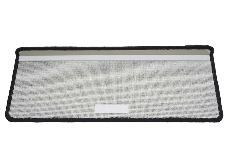 Lot de 15 tapis d'escalier protection d'escalier antidérapant 65x25cm rectangulaire noir-anthracite 04_0000019