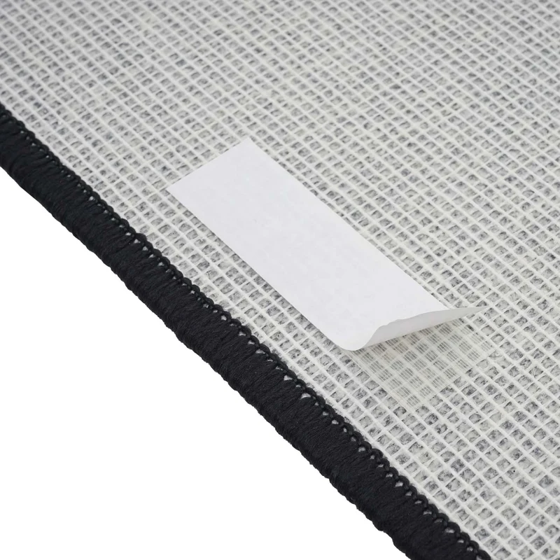 Lot de 15 tapis d'escalier protection d'escalier antidérapant 65x25cm rectangulaire noir-anthracite 04_0000019