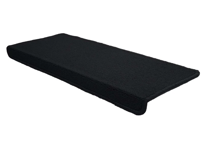 Lot de 15 tapis d'escalier protection d'escalier antidérapant 65x25cm rectangulaire noir-anthracite 04_0000019
