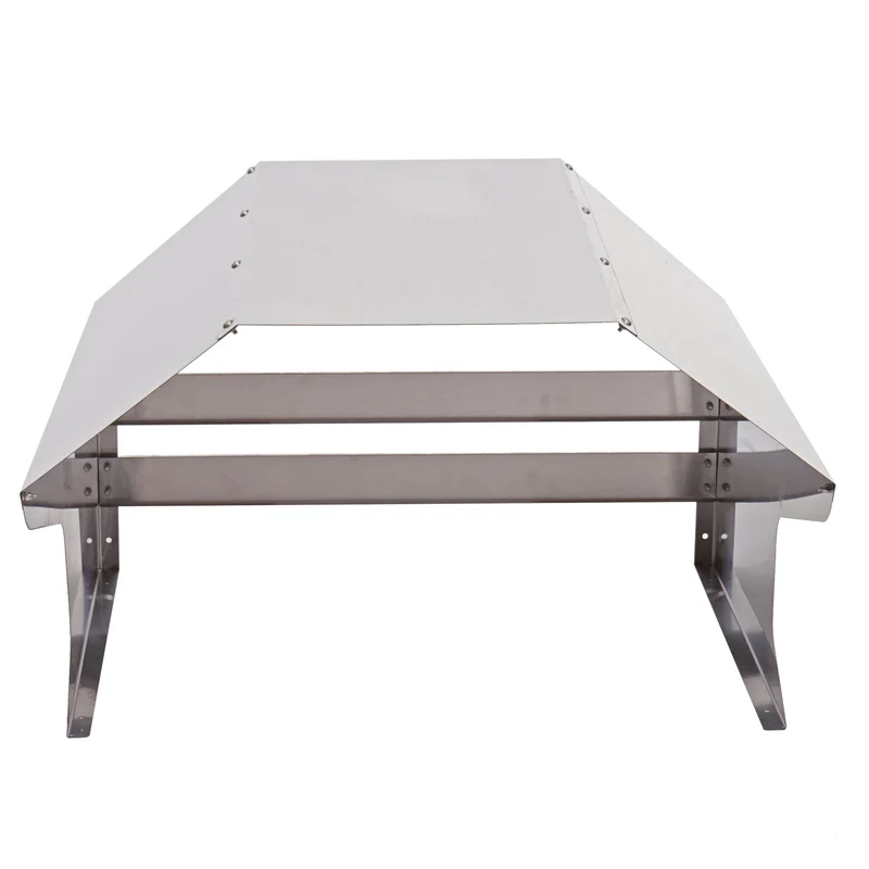 Abri pour robot pour tondeuses à gazon métal 40 x 59 x 69 cm acier inoxydable 04_0006940