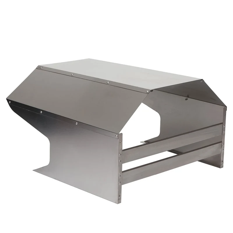 Abri pour robot pour tondeuses à gazon métal 40 x 59 x 69 cm acier inoxydable 04_0006940