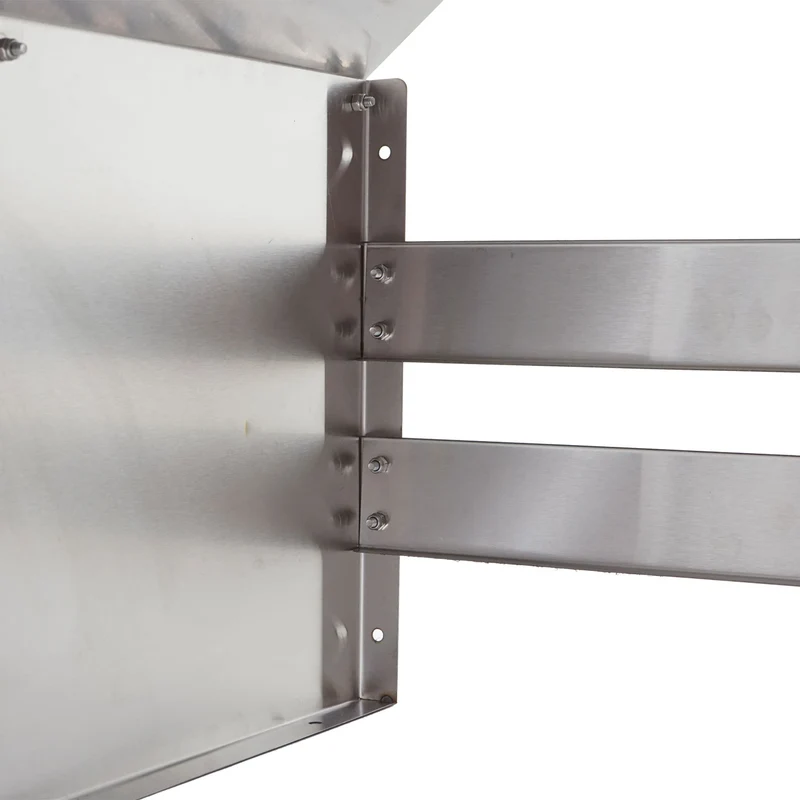 Abri pour robot pour tondeuses à gazon métal 40 x 59 x 69 cm acier inoxydable 04_0006940