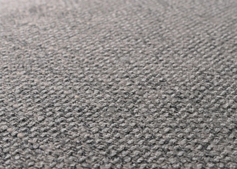 Fauteuil à bascule chaise de relaxation avec accoudoirs en bois métal et tissu gris foncé 04_0006906