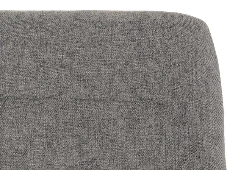 Fauteuil à bascule chaise de relaxation avec accoudoirs en bois métal et tissu gris foncé 04_0006906