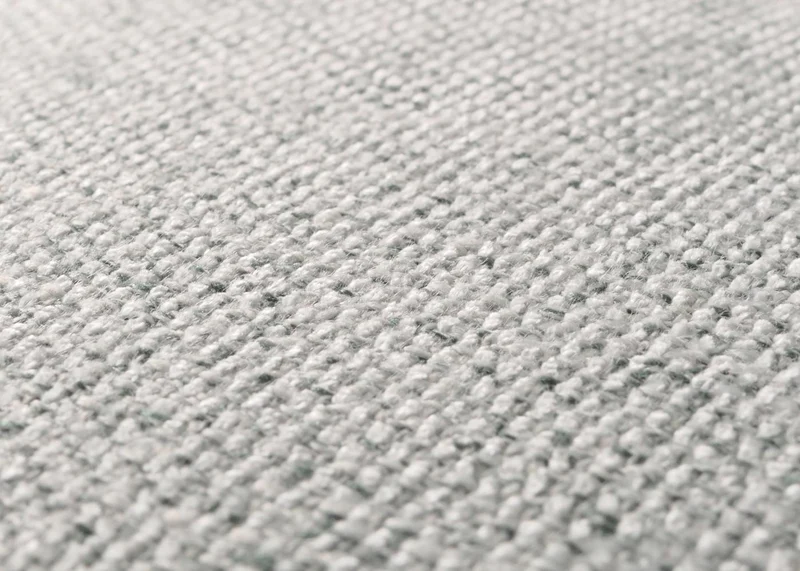 Fauteuil à bascule chaise de relaxation avec accoudoirs en bois métal et tissu gris-vert 04_0006907