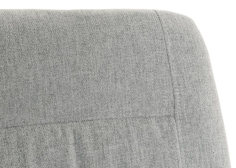 Fauteuil à bascule chaise de relaxation avec accoudoirs en bois métal et tissu gris-vert 04_0006907