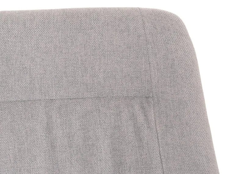 Fauteuil à bascule chaise de relaxation avec accoudoirs en bois métal et tissu gris clair 04_0006905