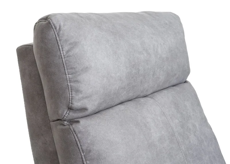 Fauteuil tv relaxation fonction bascule siège rotatif en tissu gris clair 04_0006873