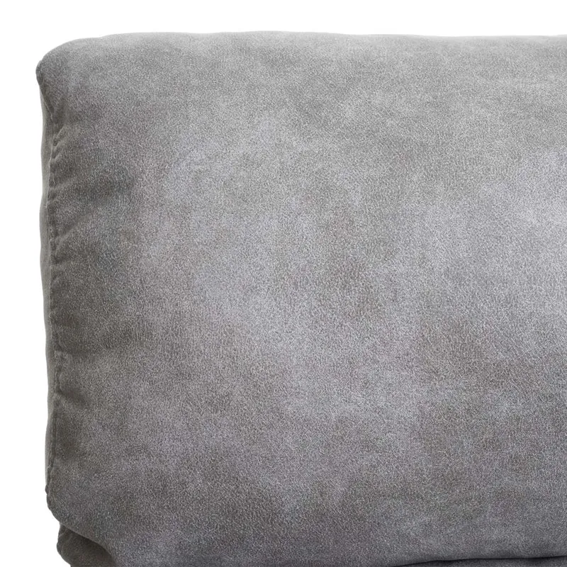 Fauteuil tv relaxation fonction bascule siège rotatif en tissu gris clair 04_0006873