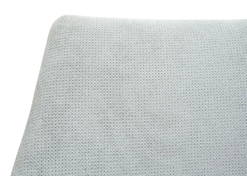 Lot de 2 chaises de salle à manger avec accoudoir siège rotatif en tissu gris clair PVC gris foncé et fer 04_0007378