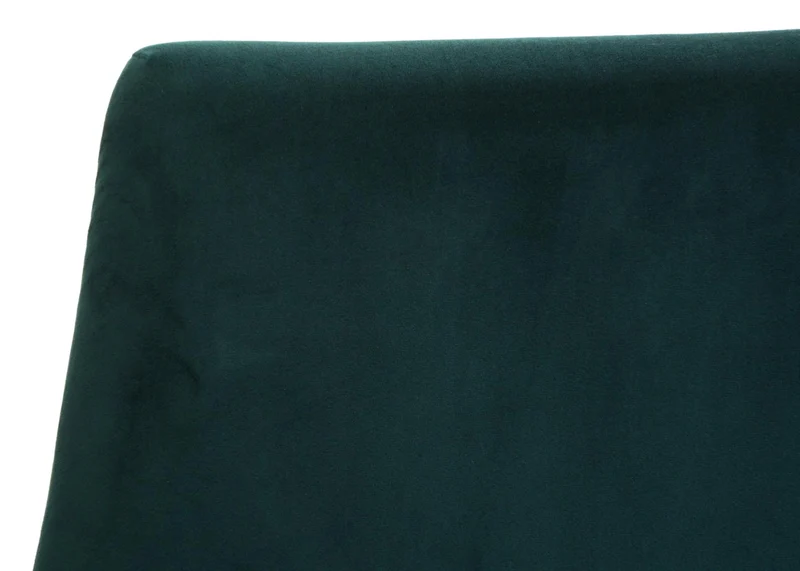 Lot de 2 chaises de salle à manger avec accoudoirs siège rotatif en tissu vert 04_0007380