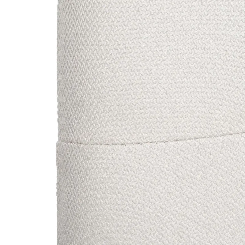 Lot de 2 chaises de salle à manger en tissu crème beige et cadre de trépied acier inoxydable brossé 04_0007356