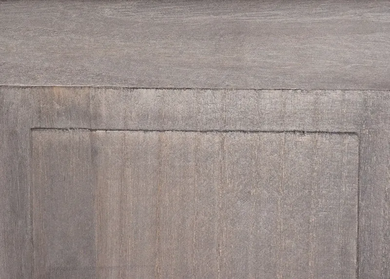 Lot de 2 porte-manteaux mural panneau avec 3 crochets 109 x 28 x 4 cm en bois gris-marron vieilli 04_0007419