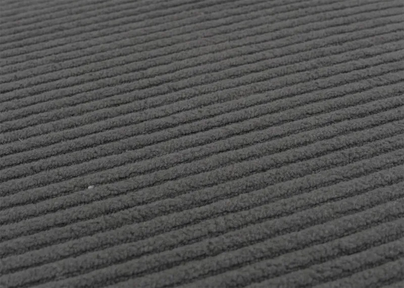 Lot de 4 chaises de salle à manger dossier haut en tissu velours côtelé gris foncé pieds foncés 04_0007522
