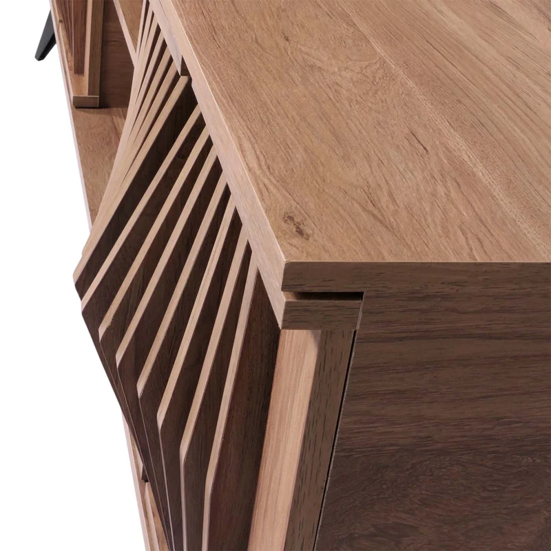 Meuble TV avec quatre portes et six compartiments 55 x 166 x 41 cm MDF marron 04_0007866