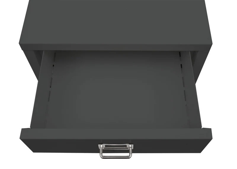 Caisson à tiroirs armoire de bureau 55x40x41 cm 4 tiroirs en acier gris foncé 04_0008267