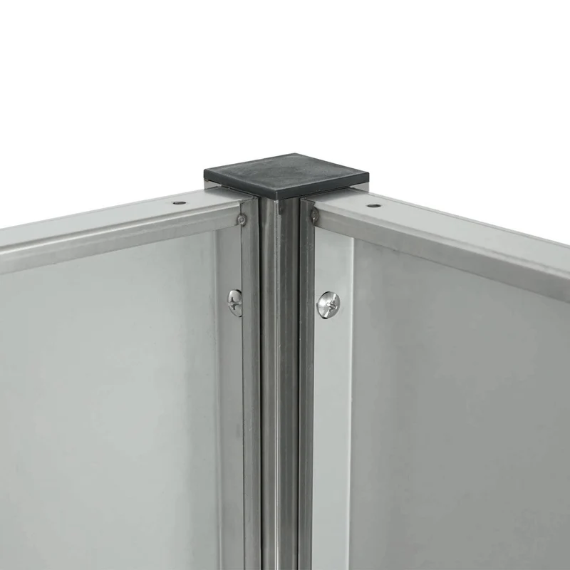 Abris poubelles pour conteneur jusqu'à 240L 150x165x85 cm métal acier inoxydable 04_0008194