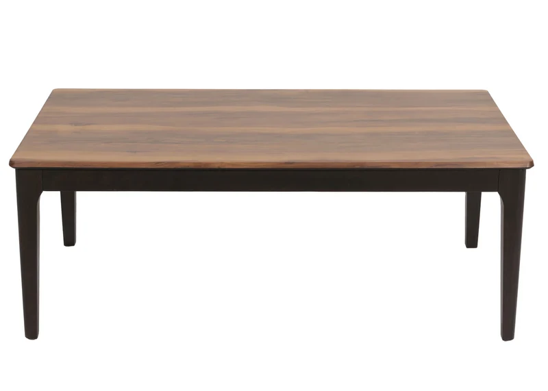 Table basse table d'appoint en bois et HPL 46 x 120 x 70 cm aspect bois de sheesham pieds foncés 04_0008459