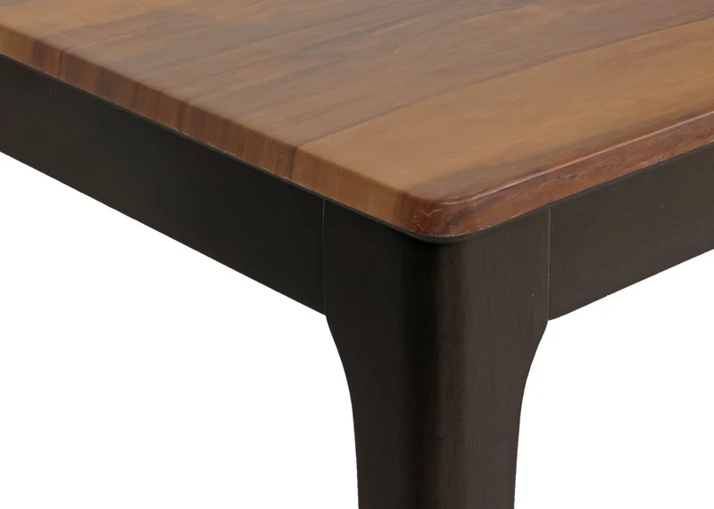 Table basse table d'appoint en bois et HPL 46 x 120 x 70 cm aspect bois de sheesham pieds foncés 04_0008459