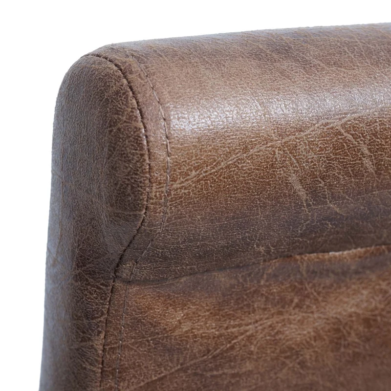 Tabouret de bar chaise de comptoir x1 en tissu imitation daim pieds en bois foncés 04_0008582