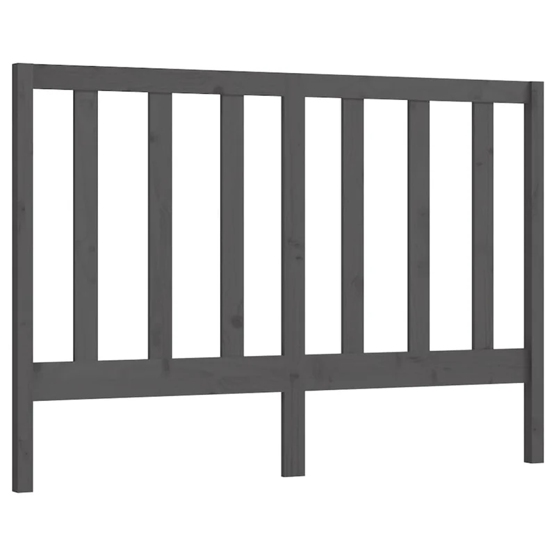 Tête de lit accessoire couchage chambre à coucher meuble 146 x 4 x 100 cm bois de pin gris TDL0203451