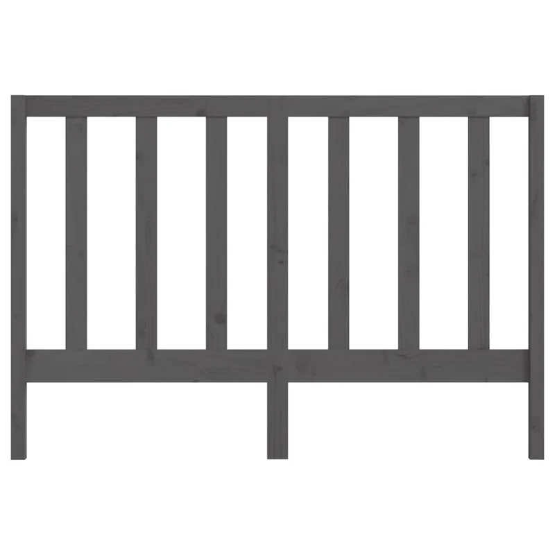 Tête de lit accessoire couchage chambre à coucher meuble 146 x 4 x 100 cm bois de pin gris TDL0203451