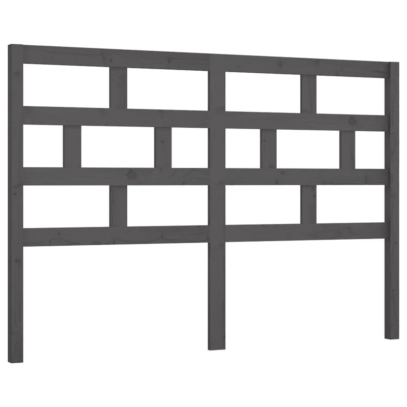 Tête de lit accessoire couchage chambre à coucher meuble 146 x 4 x 100 cm bois de pin gris TDL0203450