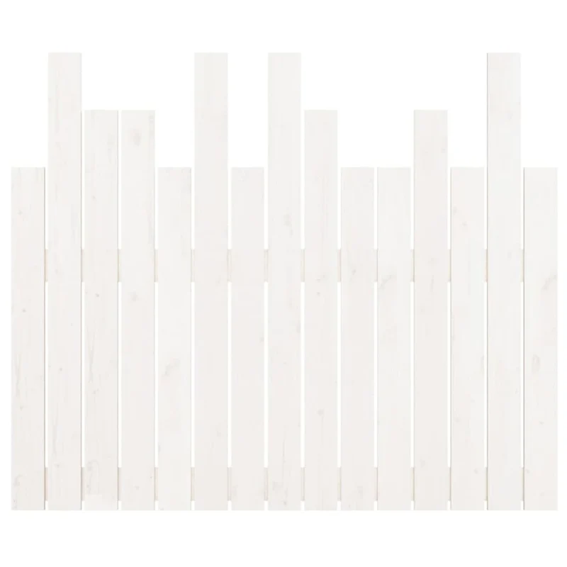 Tête de lit accessoire couchage chambre à coucher meuble murale style palette 95,5 x 3 x 80 cm bois massif blanc TDL0202682