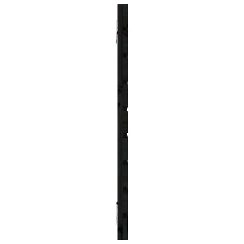 Tête de lit accessoire couchage chambre à coucher meuble murale style palette 146 x 3 x 63 cm bois massif noir TDL0202533