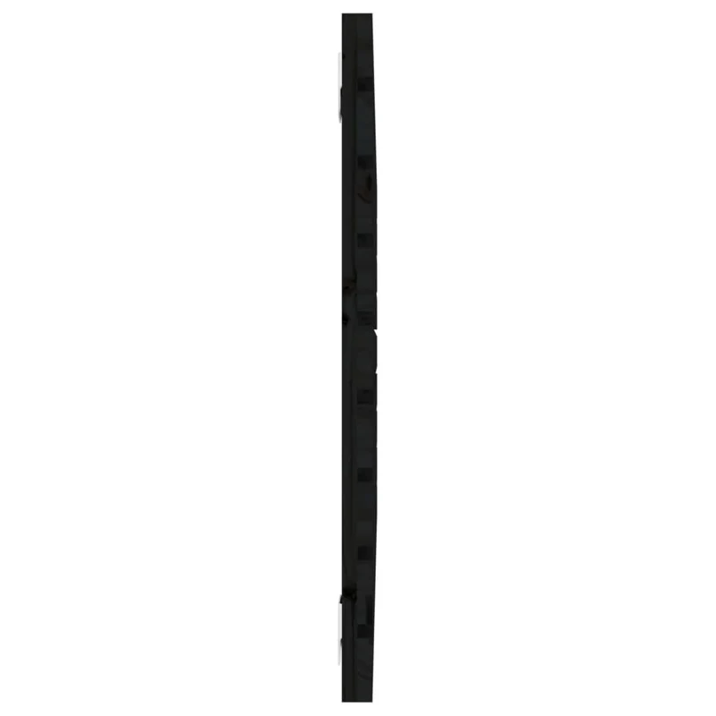 Tête de lit accessoire couchage chambre à coucher meuble murale style palette 96 x 3 x 63 cm Bois massif noir TDL0202494
