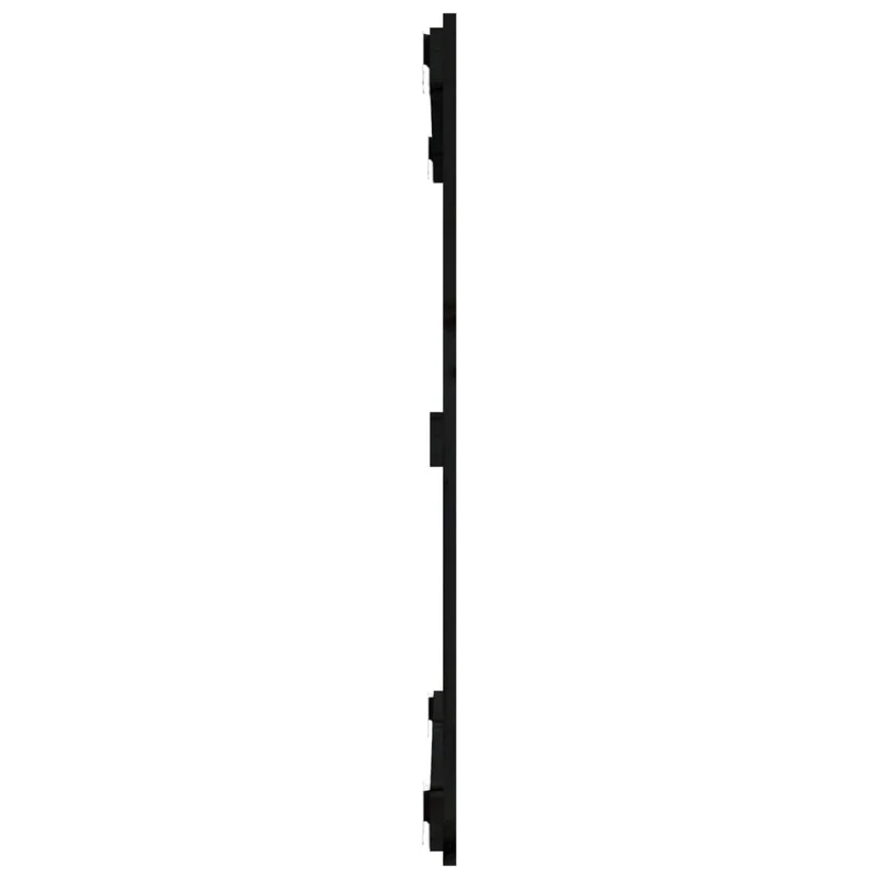 Tête de lit accessoire couchage chambre à coucher meuble murale style palette 95,5 x 3 x 90 cm Bois massif noir TDL0202495