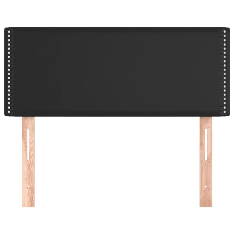 Tête de lit accessoire couchage chambre à coucher meuble 100 x 5 x 78/88 cm synthétique noir TDL0202398