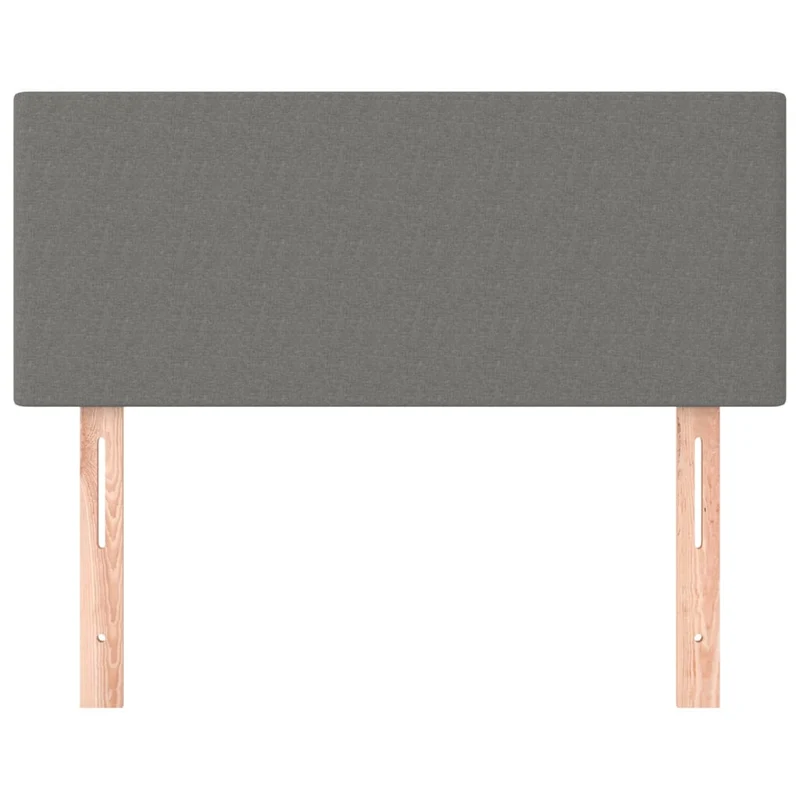 Tête de lit accessoire couchage chambre à coucher meuble 100 x 5 x 78/88 cm tissu gris foncé TDL0203192