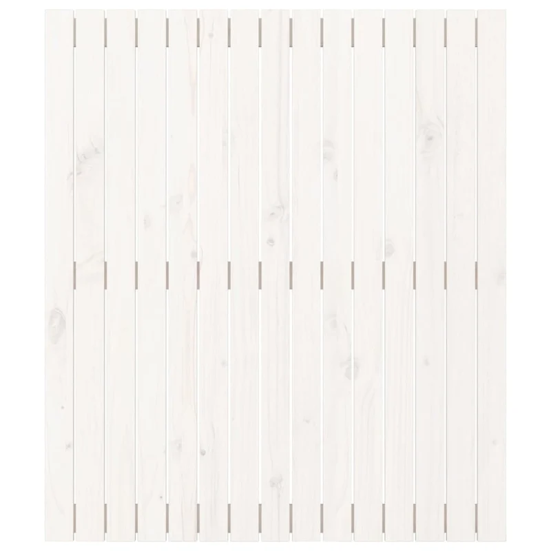 Tête de lit accessoire couchage chambre à coucher meuble murale style palette 95,5 x 3 x 110 cm bois massif blanc TDL0202684