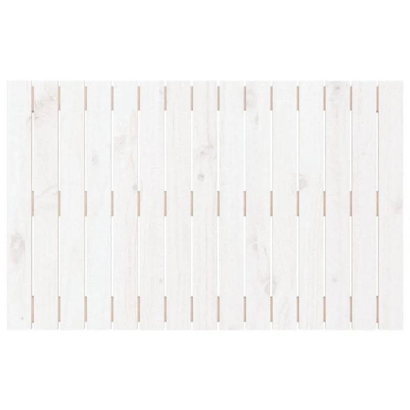 Tête de lit accessoire couchage chambre à coucher meuble murale style palette 95,5 x 3 x 60 cm bois massif blanc TDL0202683