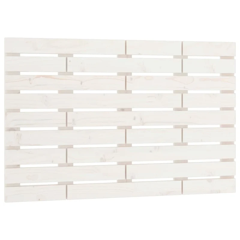 Tête de lit accessoire couchage chambre à coucher meuble murale style palette 96 x 3 x 63 cm bois massif blanc TDL0202680