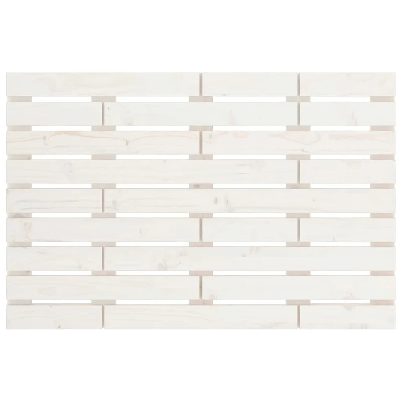 Tête de lit accessoire couchage chambre à coucher meuble murale style palette 96 x 3 x 63 cm bois massif blanc TDL0202680