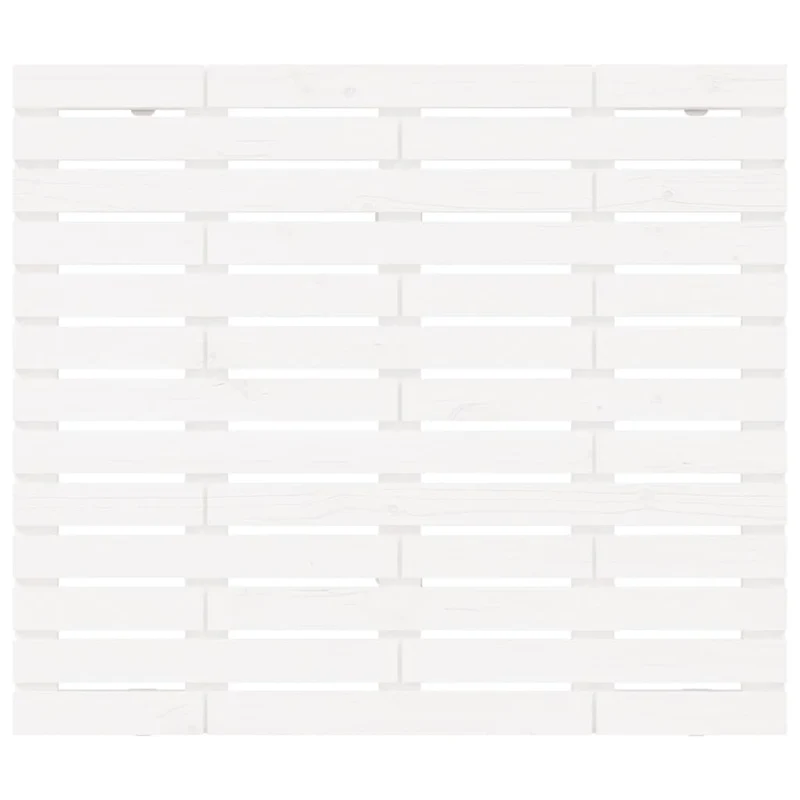 Tête de lit accessoire couchage chambre à coucher meuble murale style palette 96 x 3 x 91,5 cm bois massif blanc TDL0202679