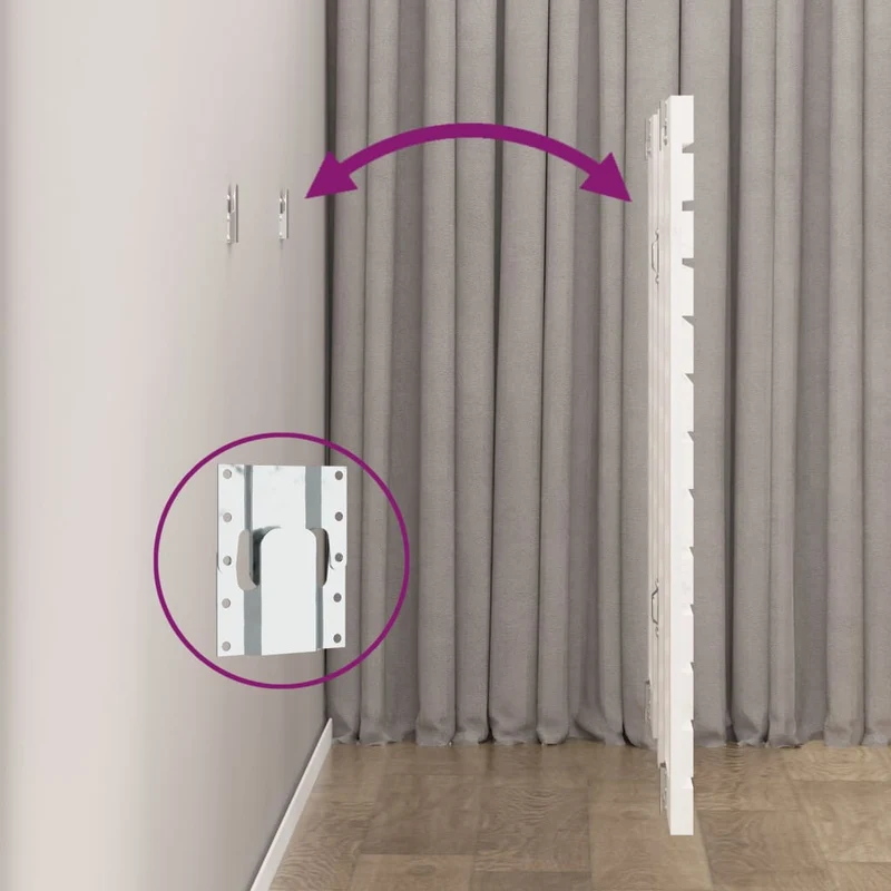 Tête de lit accessoire couchage chambre à coucher meuble murale style palette 96 x 3 x 91,5 cm bois massif blanc TDL0202679