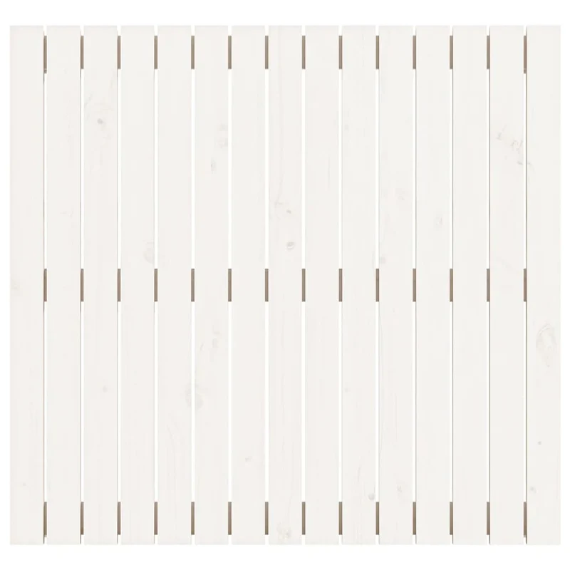 Tête de lit accessoire couchage chambre à coucher meuble murale style palette 95,5 x 3 x 90 cm bois massif blanc TDL0202681