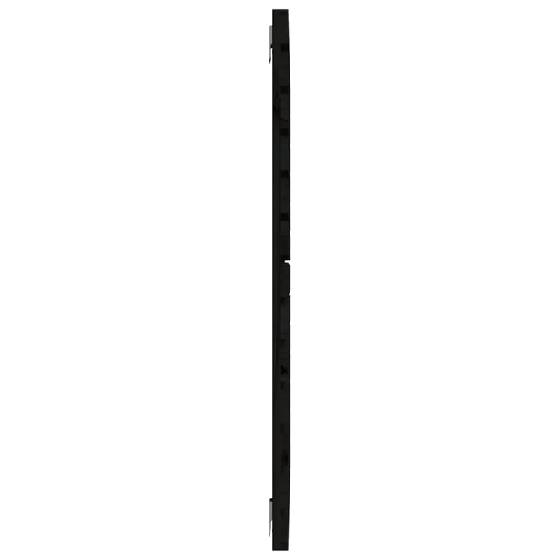 Tête de lit accessoire couchage chambre à coucher meuble murale 146 x 3 x 91,5 cm bois massif noir TDL0202532