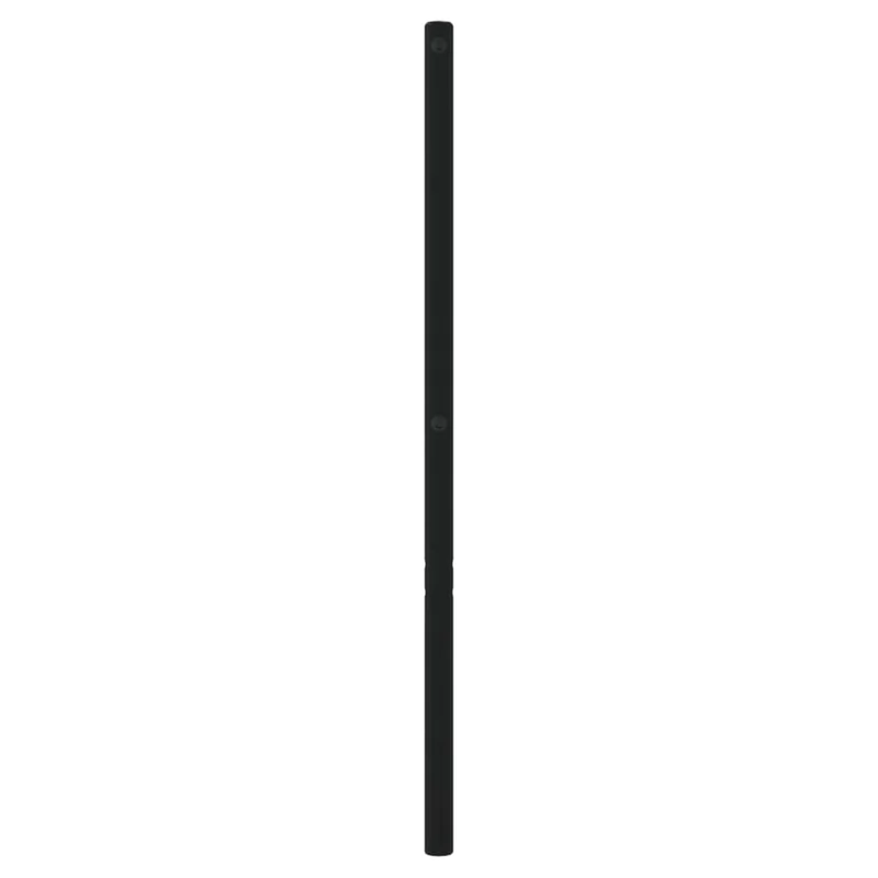 Tête de lit accessoire couchage chambre à coucher meuble 200 cm métal noir TDL0202414