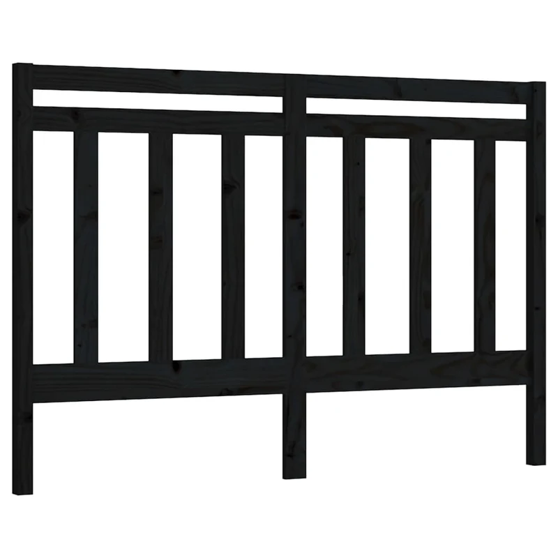 Tête de lit accessoire couchage chambre à coucher meuble 166 x 4 x 100 cm bois de pin noir TDL0202216