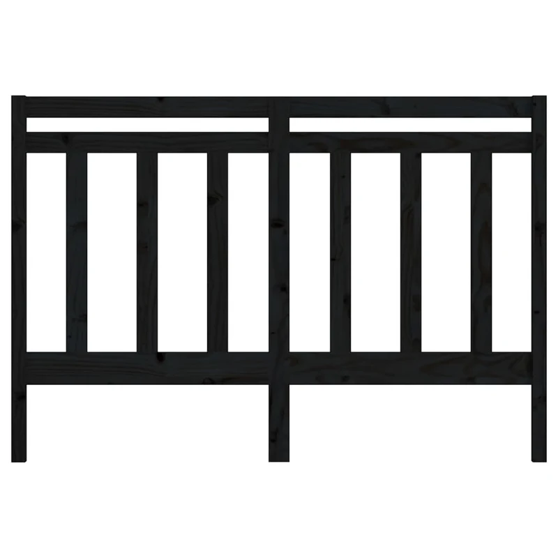 Tête de lit accessoire couchage chambre à coucher meuble 166 x 4 x 100 cm bois de pin noir TDL0202216